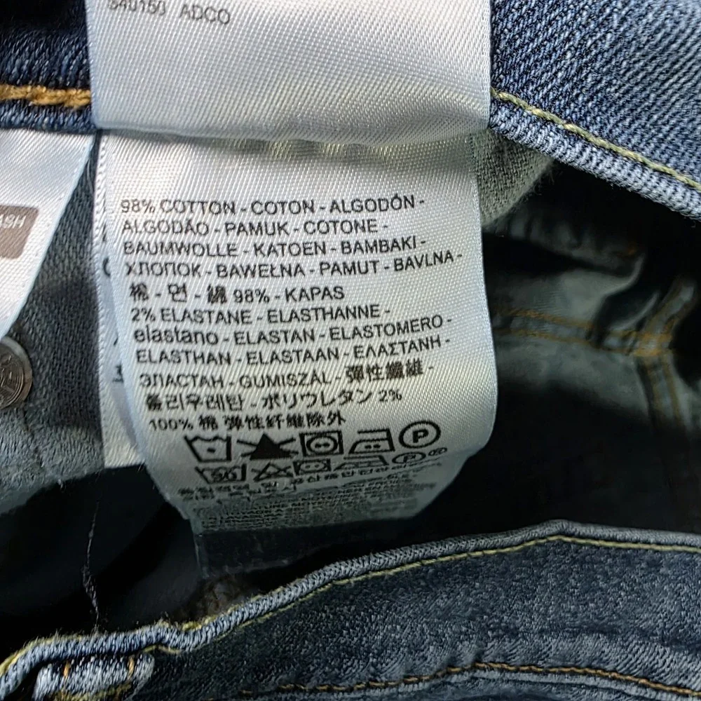 Levis 559 Jeans Mens 33x34 Relaxed Fit Straight Leg Stretch Denim Medium Wash